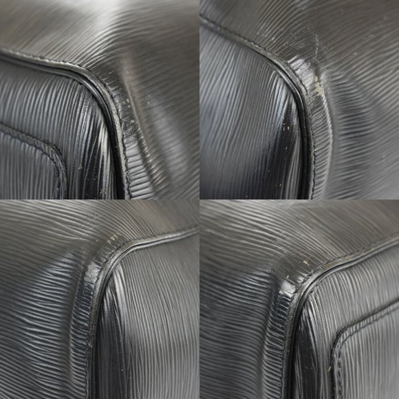 LOUIS VUITTON Keepall 45 Travel Hand Bag Epi Leather Black France M42972 86JE786 - Picture 3 of 10